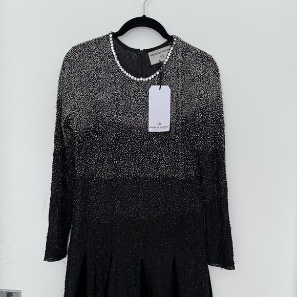 NWT NEW House of Mua Mua Starry Night Sequin Long Sleeve Mini Dress - Picture 3 of 8